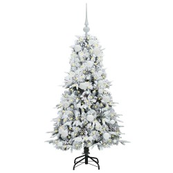 Sapin de Noël Artificiel à Branches Articulées Blanc 120 cm 541528541528