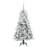 Sapin de Noël Artificiel à Branches Articulées Blanc 120 cm 541528541528