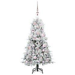 Sapin de Noël Artificiel à Branches Articulées Blanc 120 cm 541529541529