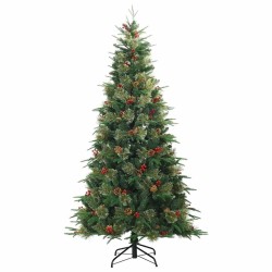 Sapin de Noël Artificiel à Branches Articulées Vert 240 cm 541532541532