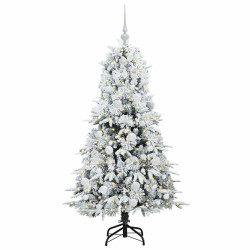 Sapin de Noël Artificiel à Branches Articulées Blanc 150 cm 541533541533