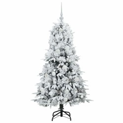 Sapin de Noël Artificiel à Branches Articulées Blanc 150 cm 541533541533