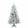 Sapin de Noël Artificiel à Branches Articulées Blanc 150 cm 541533541533