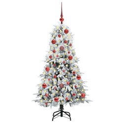 Sapin de Noël Artificiel à Branches Articulées Blanc 150 cm 541535541535