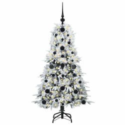 Sapin de Noël Artificiel à Branches Articulées Blanc 120 cm 541537541537