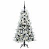 Sapin de Noël Artificiel à Branches Articulées Blanc 120 cm 541537541537