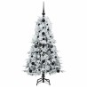 Sapin de Noël Artificiel à Branches Articulées Blanc 120 cm 541537541537