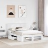 Cadre de lit Blanc 140 x 200 cm Bois d'ingénierie 541540541540
