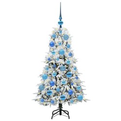 Sapin de Noël Artificiel à Branches Articulées Blanc 120 cm 541544541544