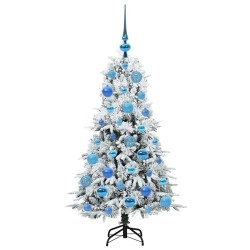 Sapin de Noël Artificiel à Branches Articulées Blanc 120 cm 541544541544