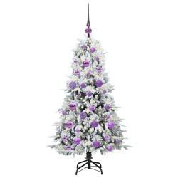 Sapin de Noël Artificiel à Branches Articulées Blanc 120 cm 541549541549