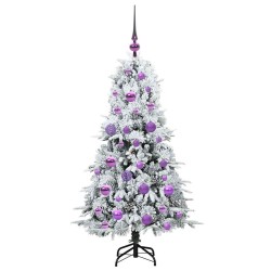 Sapin de Noël Artificiel à Branches Articulées Blanc 120 cm 541549541549