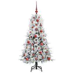 Sapin de Noël Artificiel à Branches Articulées Blanc 120 cm 541550541550