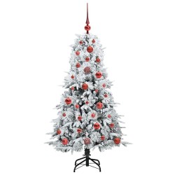 Sapin de Noël Artificiel à Branches Articulées Blanc 120 cm 541550541550