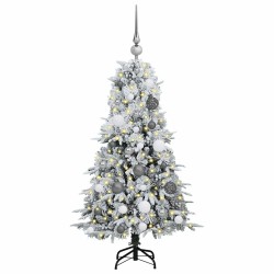 Sapin de Noël Artificiel à Branches Articulées Blanc 120 cm 541551541551