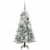 Sapin de Noël Artificiel à Branches Articulées Blanc 120 cm 541551541551