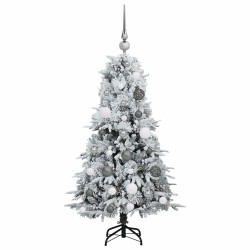 Sapin de Noël Artificiel à Branches Articulées Blanc 120 cm 541551541551