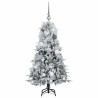 Sapin de Noël Artificiel à Branches Articulées Blanc 120 cm 541551541551