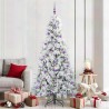 Sapin de Noël Artificiel à Branches Articulées Blanc 210 cm 541553541553