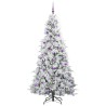 Sapin de Noël Artificiel à Branches Articulées Blanc 210 cm 541553541553