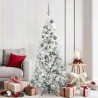 Sapin de Noël Artificiel à Branches Articulées Blanc 180 cm 541555541555