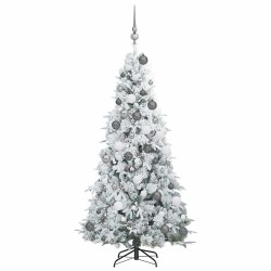 Sapin de Noël Artificiel à Branches Articulées Blanc 180 cm 541555541555