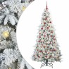 Sapin de Noël Artificiel à Branches Articulées Blanc 180 cm 541556541556