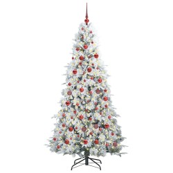 Sapin de Noël Artificiel à Branches Articulées Blanc 180 cm 541556541556