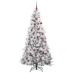 Sapin de Noël Artificiel à Branches Articulées Blanc 180 cm 541556541556