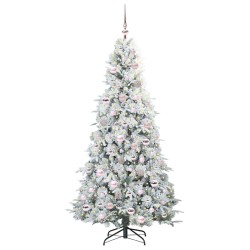 Sapin de Noël Artificiel à Branches Articulées Blanc 180 cm 541557541557