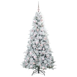 Sapin de Noël Artificiel à Branches Articulées Blanc 180 cm 541557541557