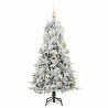 Sapin de Noël Artificiel à Branches Articulées Blanc 150 cm 541559541559
