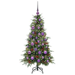 Sapin de Noël Artificiel à Branches Articulées Vert 120 cm 541563541563