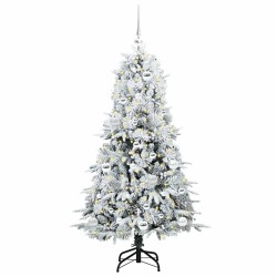 Sapin de Noël Artificiel à Branches Articulées Blanc 150 cm 541568541568