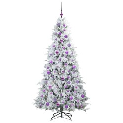Sapin de Noël Artificiel à Branches Articulées Blanc 180 cm 541569541569