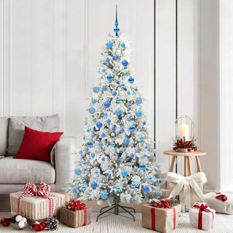 Sapin de Noël Artificiel à Branches Articulées Blanc 180 cm 541570541570