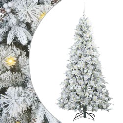 Sapin de Noël Artificiel à Branches Articulées Blanc 180 cm 541572541572