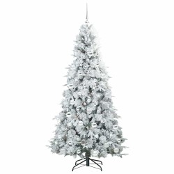 Sapin de Noël Artificiel à Branches Articulées Blanc 180 cm 541572541572