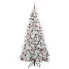 Sapin de Noël Artificiel à Branches Articulées Blanc 210 cm 541573541573