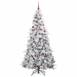 Sapin de Noël Artificiel à Branches Articulées Blanc 210 cm 541573541573
