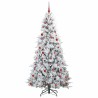 Sapin de Noël Artificiel à Branches Articulées Blanc 210 cm 541573541573