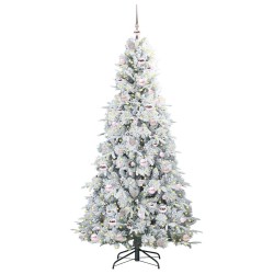 Sapin de Noël Artificiel à Branches Articulées Blanc 210 cm 541574541574