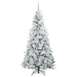 Sapin de Noël Artificiel à Branches Articulées Blanc 210 cm 541574541574