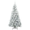 Sapin de Noël Artificiel à Branches Articulées Blanc 210 cm 541575541575