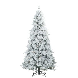 Sapin de Noël Artificiel à Branches Articulées Blanc 210 cm 541575541575