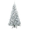 Sapin de Noël Artificiel à Branches Articulées Blanc 210 cm 541575541575