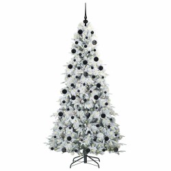 Sapin de Noël Artificiel à Branches Articulées Blanc 210 cm 541576541576