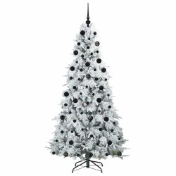 Sapin de Noël Artificiel à Branches Articulées Blanc 210 cm 541576541576