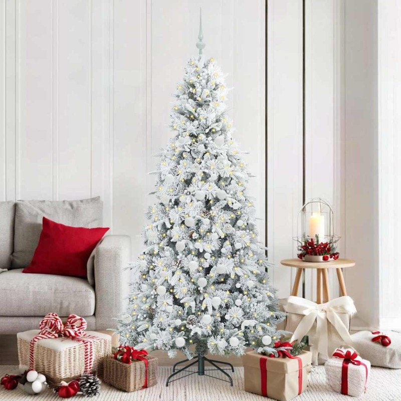 Sapin de Noël Artificiel à Branches Articulées Blanc 180 cm 541578541578