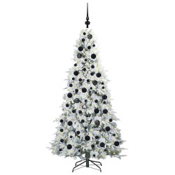 Sapin de Noël Artificiel à Branches Articulées Blanc 180 cm 541579541579